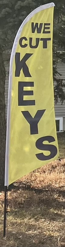 Feather Flag - We Cut Keys